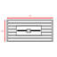 Foyer rectangulaire en métal 42 po (noir)-653256172-653256175