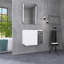 Base de meuble-lavabo mural simple 24 po avec portes à fermeture douce-126046591