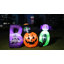 Décorations d'extérieur d'Halloween gonflables - citrouille gonflable avec fantôme 6 pi