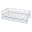 Lit de jour simple en bois avec deux tiroirs, construction en pin durable et design moderne pour une utilisation polyvalente-53680208-53680209