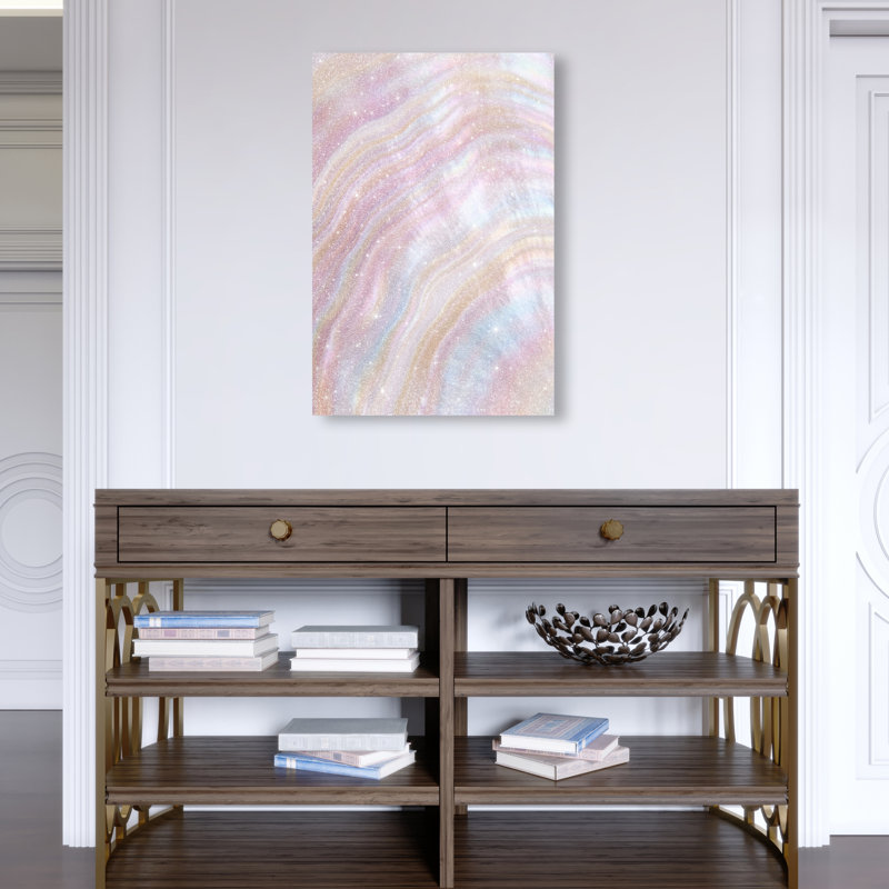 Blush Seashell Canvas Nautical & Beach Print by Oliver Gal, Black Frame, 10 x 15, 54"H x 36"W, Gallery Wrapped