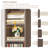 Gracyn 72" H Modern Wood 8-Tier Narrow Library Bookcase with Adjustable Shelves, Standard Storage-2097796093-2116139486
