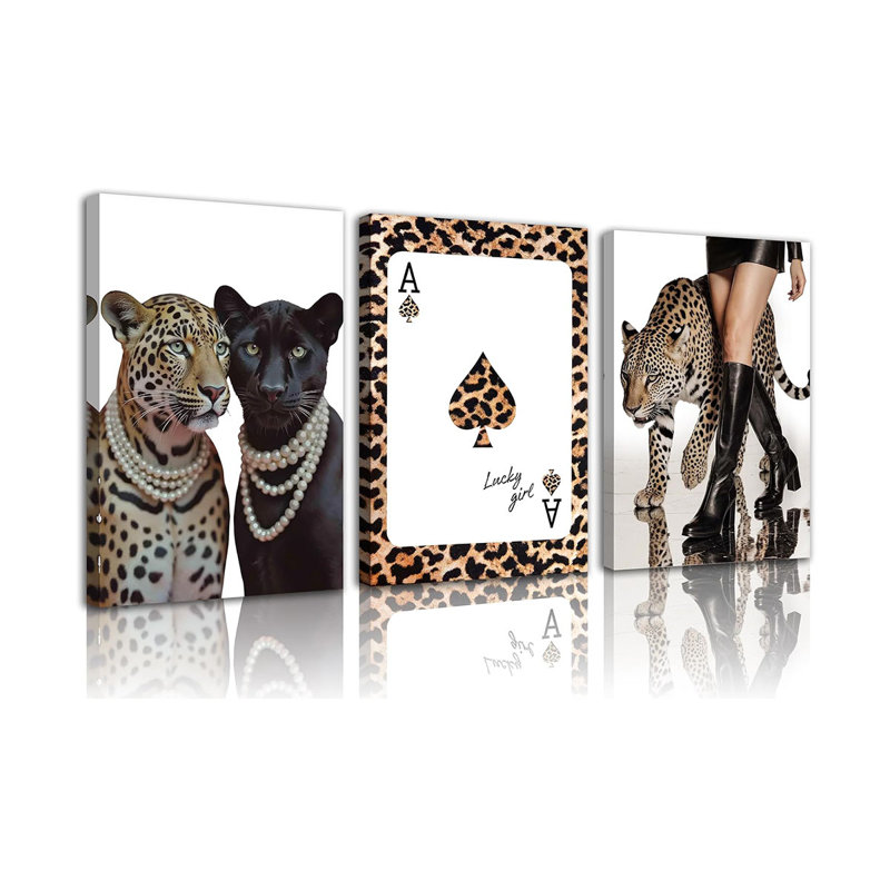3 Piece Wrapped Canvas Print, 60 cm H x 120 cm W