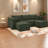 Space-saving Modular Sectionals, Premium Foam-green Modern Sofa For Home