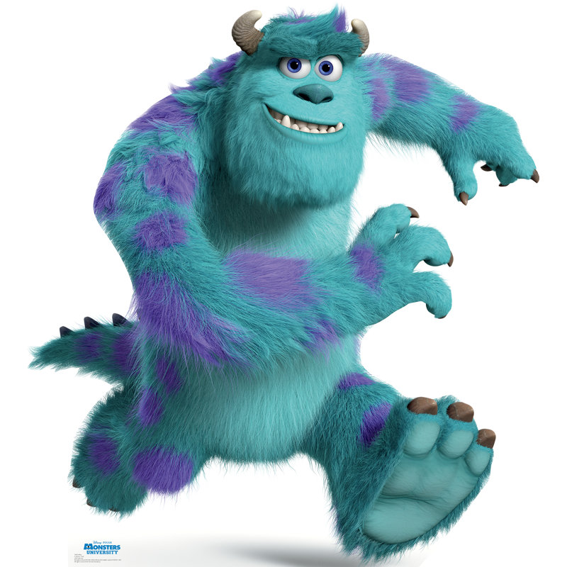 Life-Size Blue and Purple Cardboard Sulley Standup