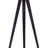 Adjustable Height Crossed Tripod Floor Lamp With Matte Black Metal And White Fabric Shade, Perfect For Modern Interiors