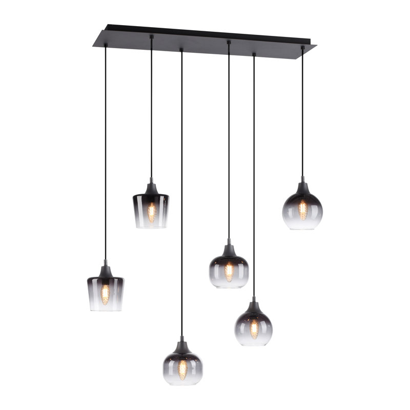 Mechra 6 - Light Black Kitchen Island Pendant