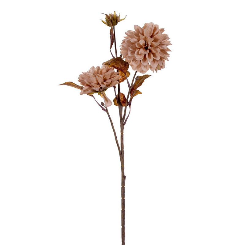 Vickerman 26" Artificial Chrysanthemum Spray 3/Bag. Recommended for indoor use., Cream