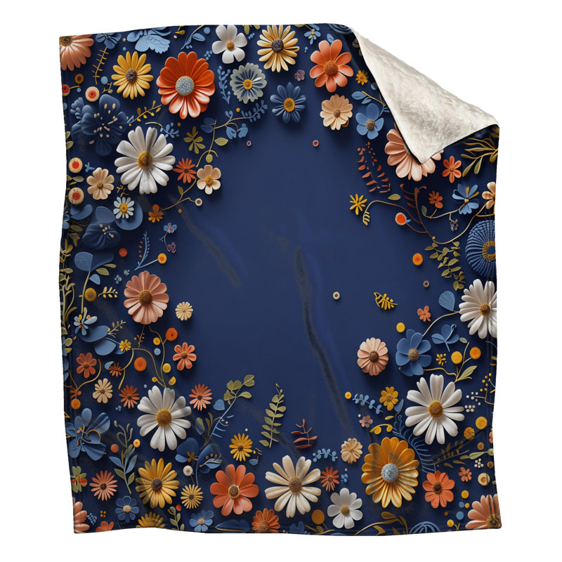 Jeté Floral, L 50 po x H 60 po