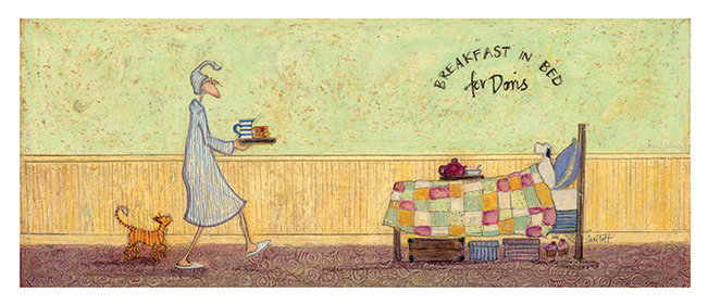 Breakfast in Bed for Doris by Sam Toft - Art Print