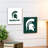 Michigan State University - ensemble de 2 reproductions sans cadre
