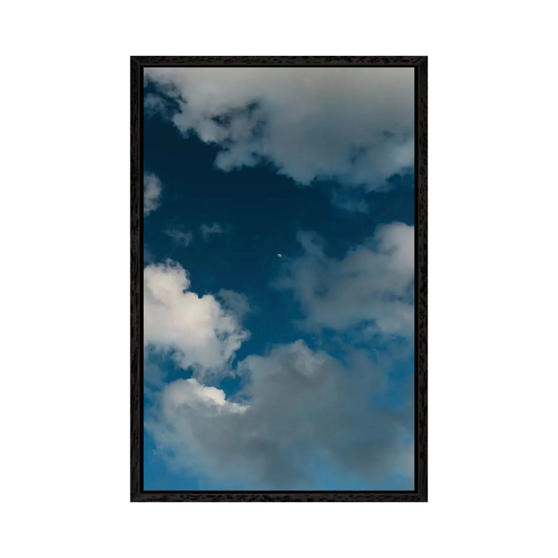 Amalfi Coast Moon by Bethany Young - Print on Canvas, 66.04cm H x 45.72cm W x 3.81cm D, Black Framed