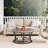 Round Coffee Table With Storage, 2-Tier Cocktail Table-964420841