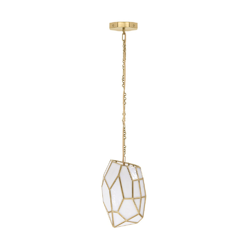 Luminaire suspendu en laiton 1 lumière Heera