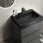 Meuble-lavabo sur pied simple 24 po avec plateau en résine Mostyn-866514972-866515043