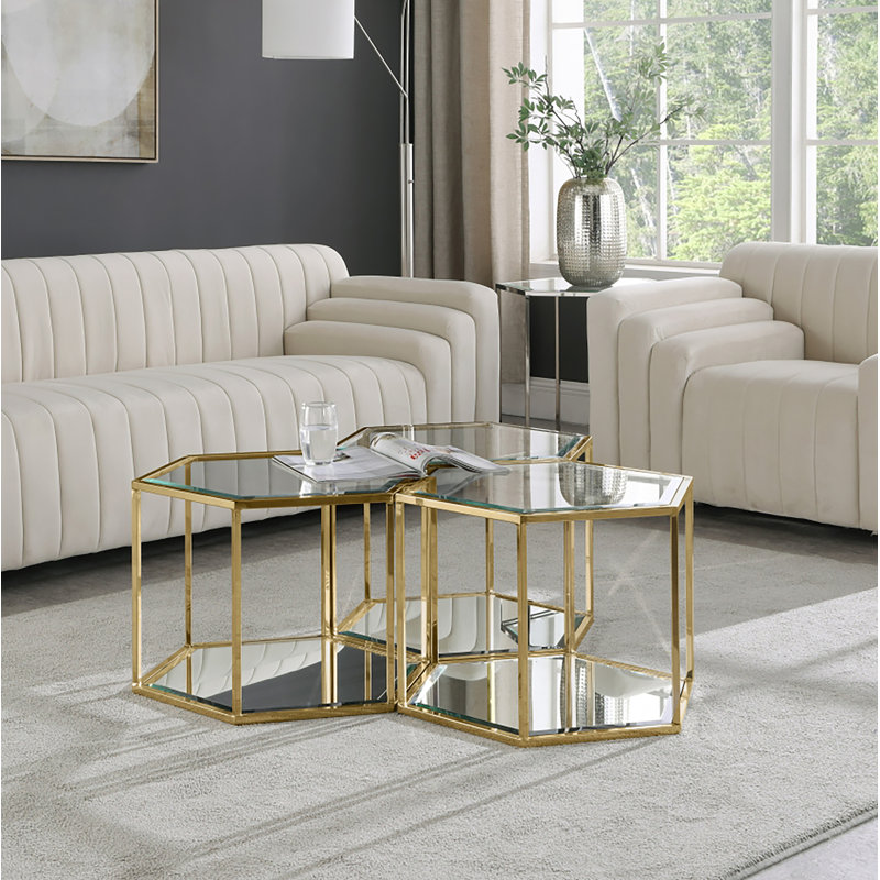 Ensemble de tables basses 2 pièces Dickerson