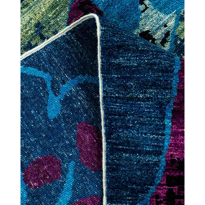 Eclectic One-of-a-Kind 6' 2" X 9' 3" Hand Knotted Area Rug