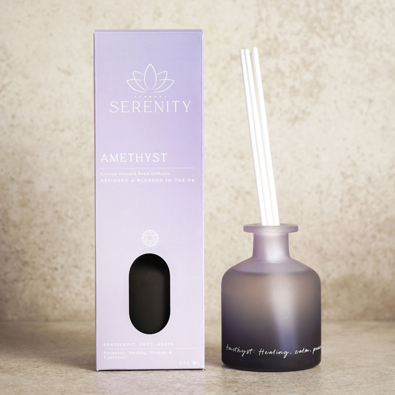  Amethyst Crystal Infused Oil Diffuser, Fruity