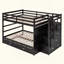 Bunk Bed With Trundle And Staircase, Maximizing Space And Storage For Modern Families-891706269