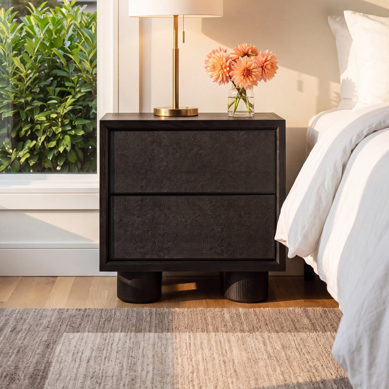 Mayon Messer 24 W Nightstand, Black