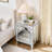 Drawer Dresser, Silver Mirror Three Drawer Cabinet,Multi Functional Storage Cabinet