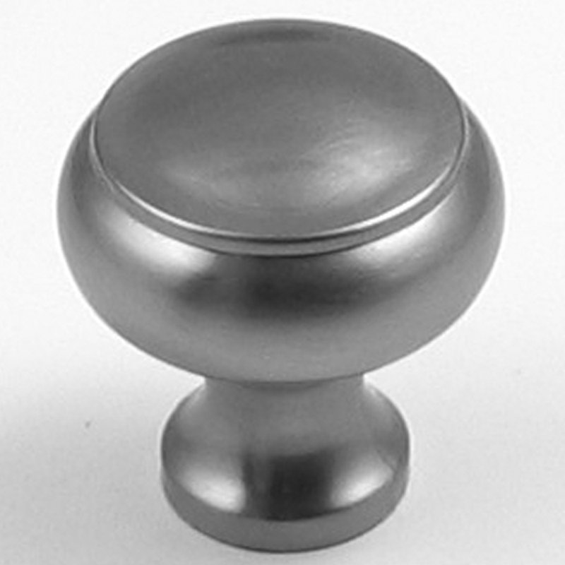 Poignée champignon de diamètre 1 1/4 po, Nickel satiné, 1.25"