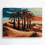 «Southwestern Plants Desert Palm 163», art mural en métal brun-1005603004