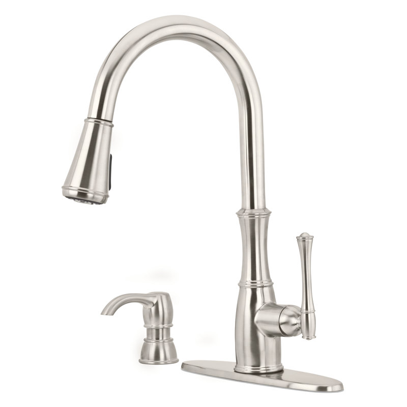 Robinet de cuisine à poignée simple Wheaton, Acier inoxydable