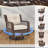 6 Pieces Patio Furniture Set Sectional Wicker Sofa Outdoor Conversation Sets With Swivel Chairs,Table And Ottomans For Garden, Poolside, Backyard-2047616896-2047616902