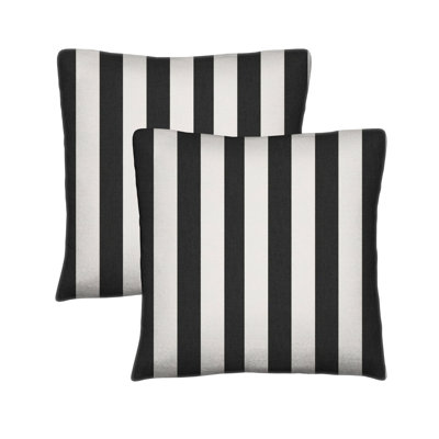 Set of 2 Sunbrella Throw Pillows, 20x20 Inch Square Outdoor Throw Pillows Inserts with Covers