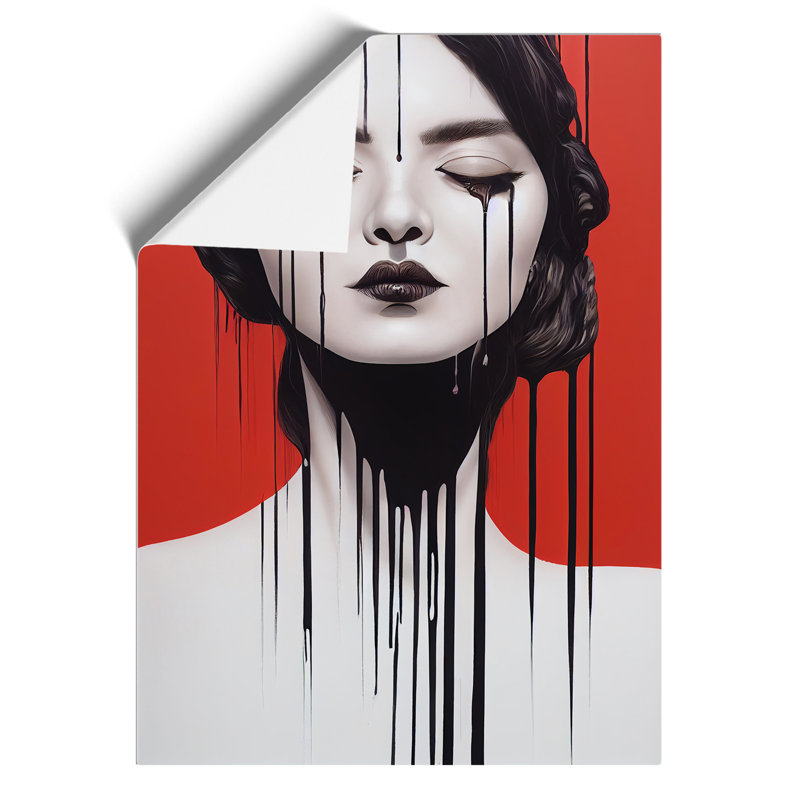 Painted Woman No.1 Abstract - Wall Art, 29.7cm H x 21cm W, Paper