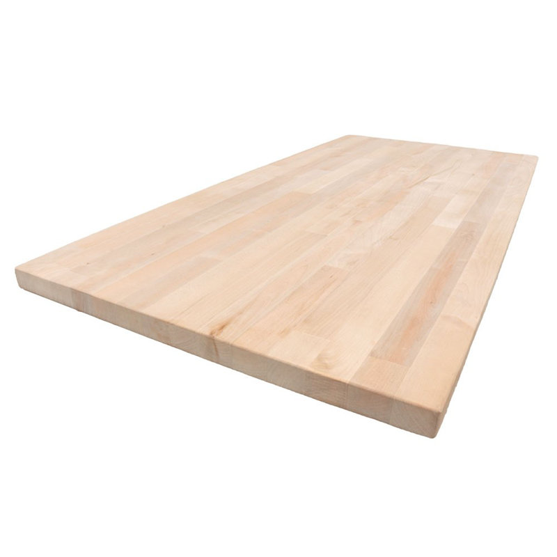 Comptoir en bois massif, Noyer, H 74 po x l 25 po x P 1,5 po