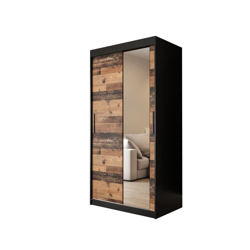 Niamarie 2 Door Manufactured Wood Wardrobe