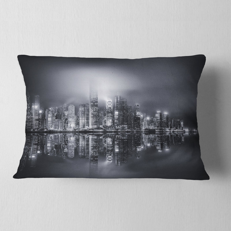 Coussin lombaire panoramique cityscape hong kong