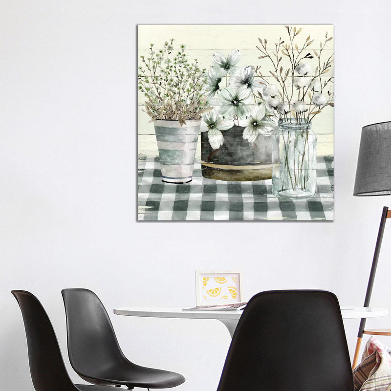 Spring Gingham II by Carol Robinson - Wrapped Canvas Painting, 93.98 cm H x 93.98 cm W x 3.175 cm D