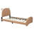 Twin Size Upholstered Platform Bed With Bear-Shaped Headboard And Footboard-919418211