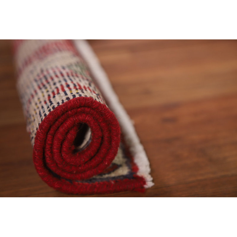 Tapis traditionnel rouge 2 x 2