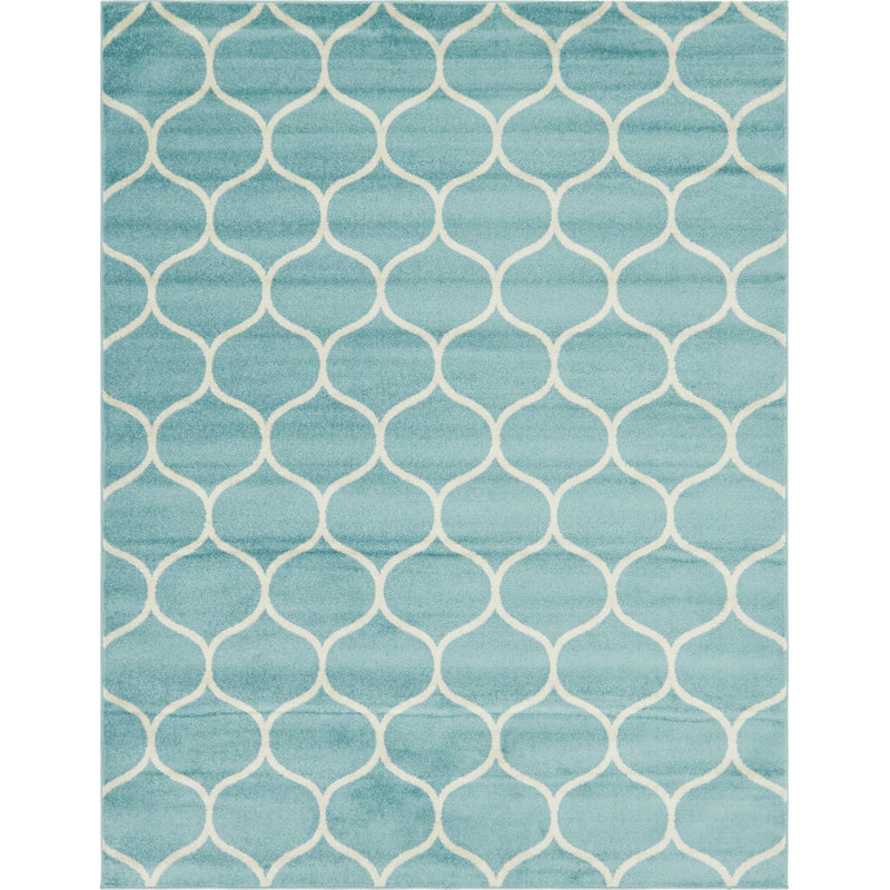 Llanet Geometric Indoor Rug, Rectangle 7'10" x 10'