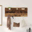 Wall-Mounted Coat Rack With Shelf Engineered Wood-1692554475