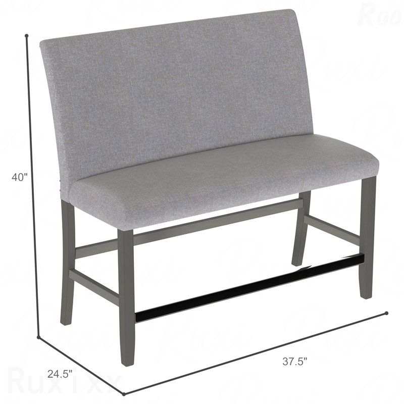 Upholstered Bench - With Backrest