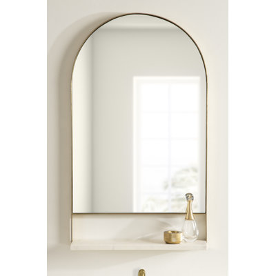 Cielo Arch Mirror with Shelves