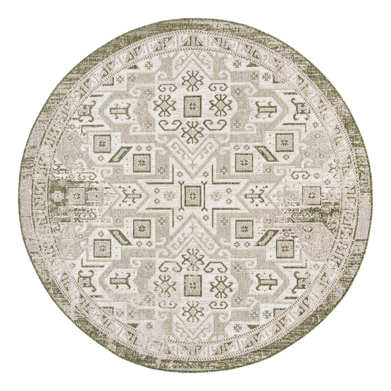 Alvenia Indoor / Outdoor Rug, Round 7'10"