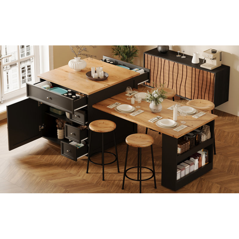 Kitchen Island, Black