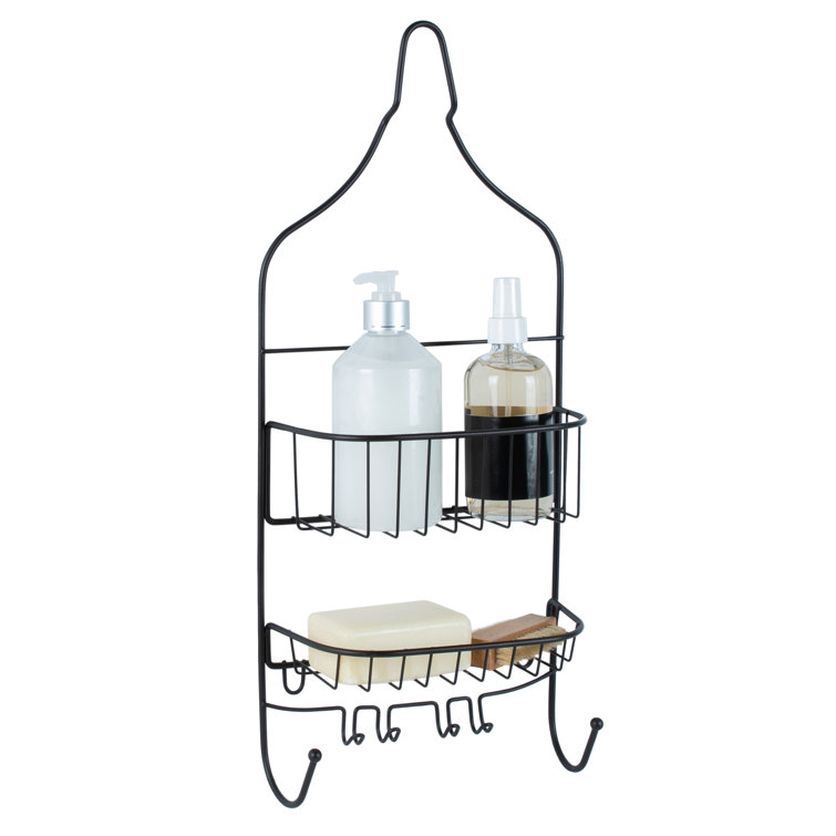 Luziano Suction Shower Caddy Rebrilliant Finish: Black