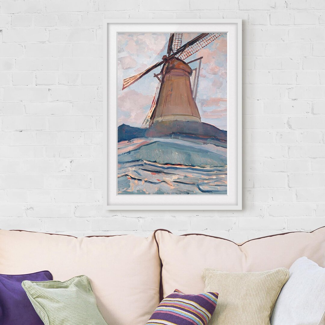 Gerahmtes Poster Windmill von Piet Mondrian