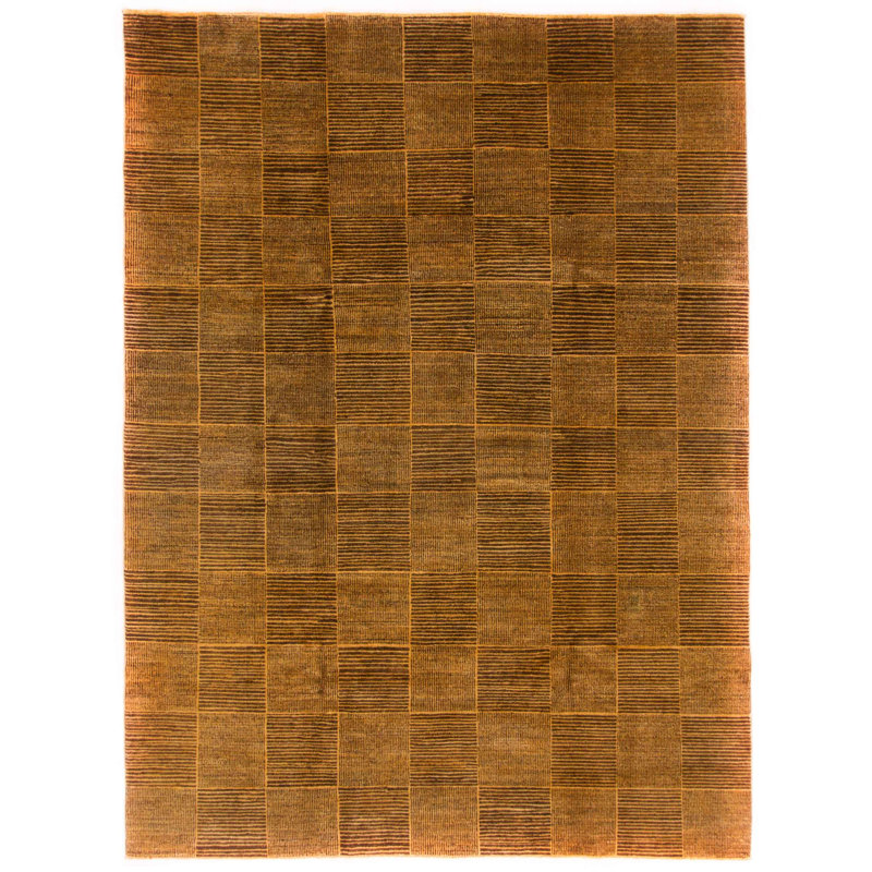 Rectangle 184 cm x 250 cm Geometric Wool Hand Woven Area Rug