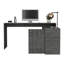 Bureau d'ordinateur en L Axis avec rangement ouvert et fermé-608029709