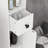 Kleankin 71" Tall Bathroom Storage Cabinet, Narrow Toilet Paper Cabinet With Open Shelves, 2 Door Cabinets, Adjustable Shelves For Kitchen, Hallway, Living Room, White