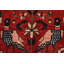 Tapis rouge vintage en laine 5 x 10