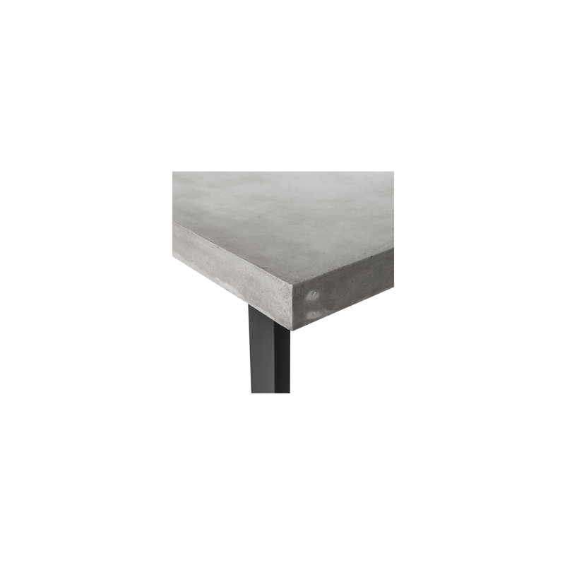 Jedrik Outdoor Dining Table, 30" H x 79" L x 39.5" W, Gray/Black 